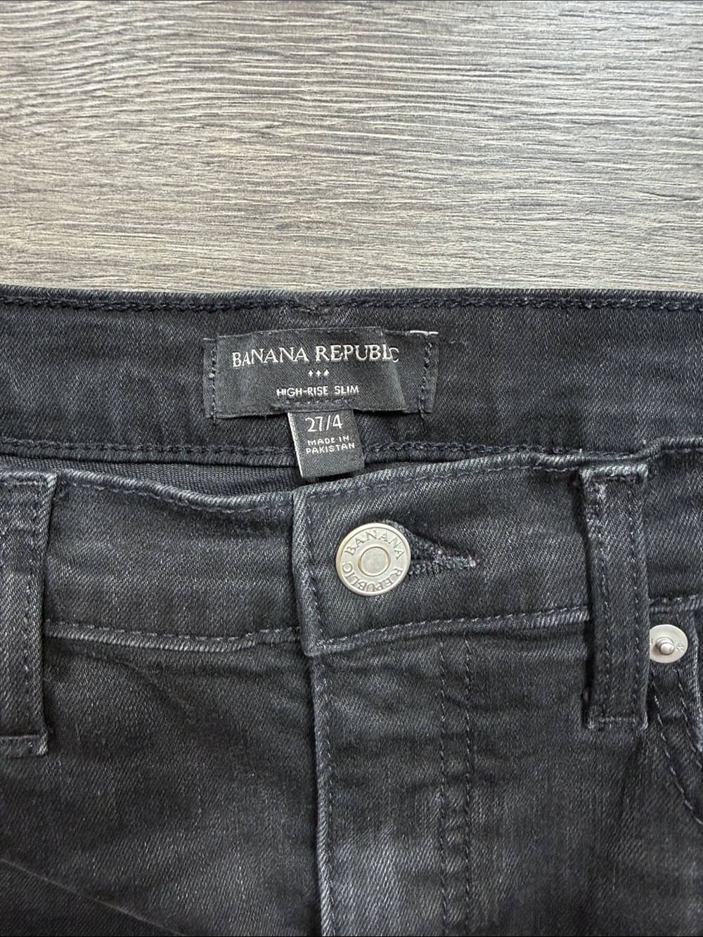 Banana Republic High-Rise Slim Black Jeans | Size 27/4 - Picture 2 of 3